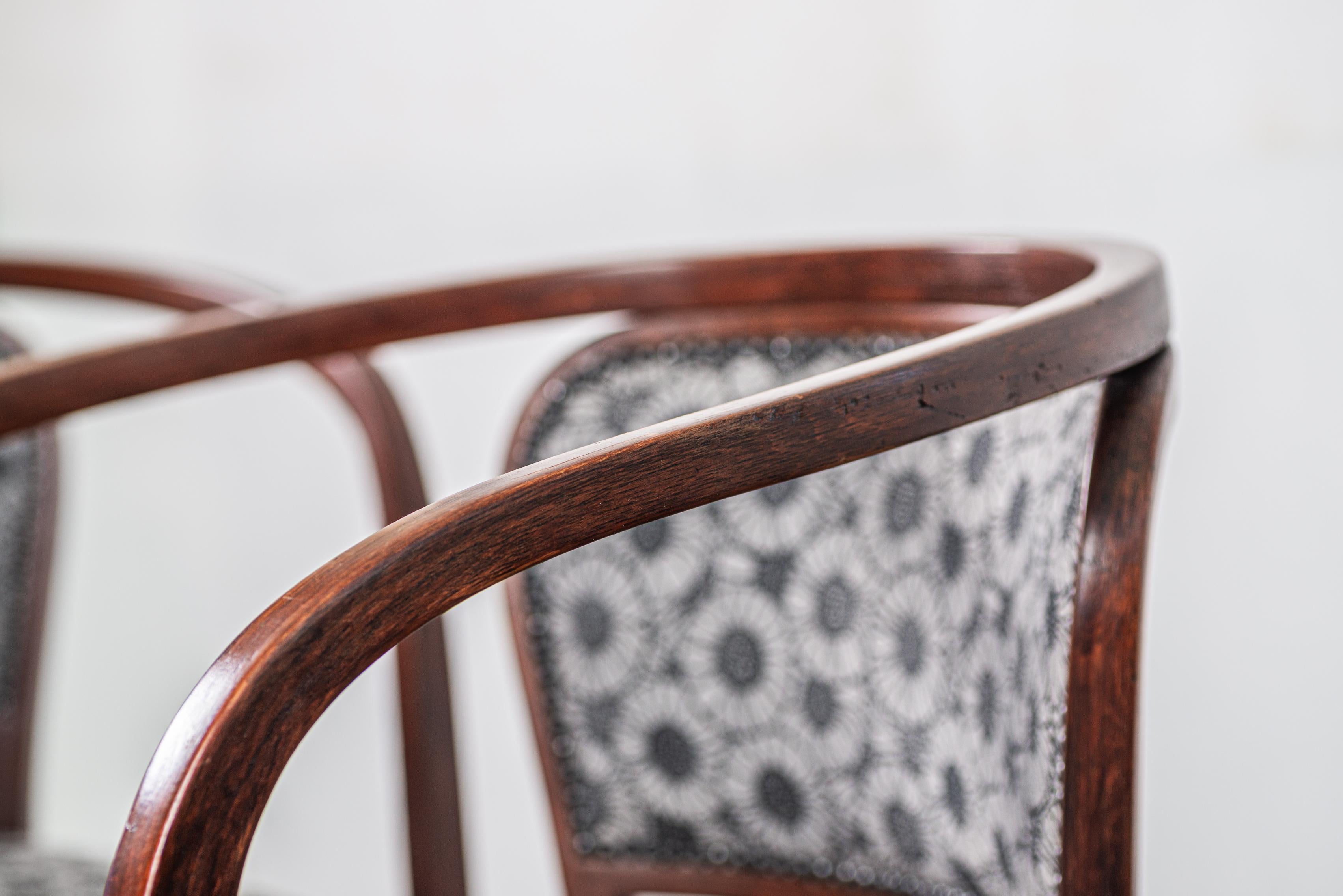 Hêtre No. 715 Paire de fauteuils par Gustav Siegel pour Jacob and Josef Kohn, Vienne 19 en vente
