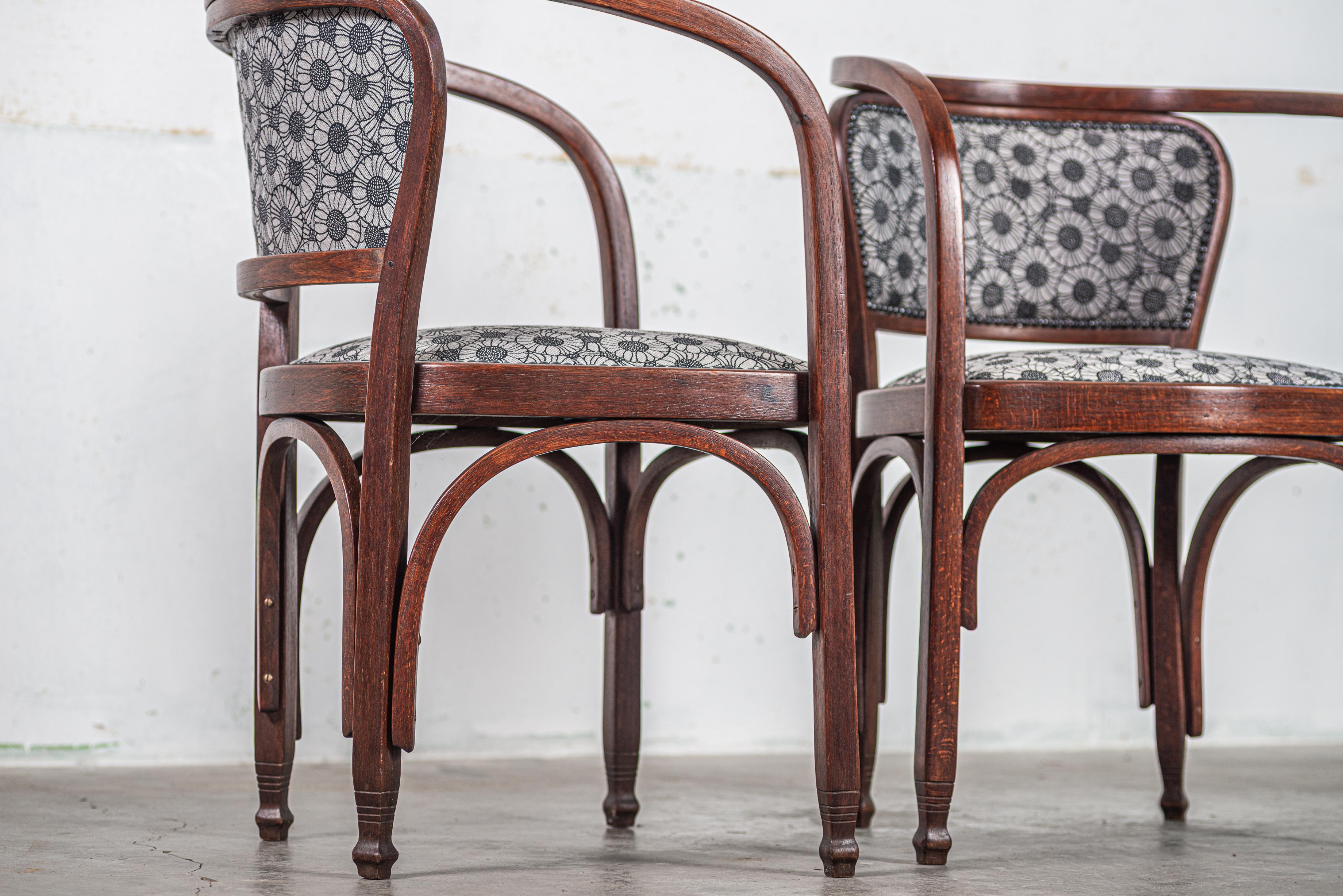 No. 715 Paire de fauteuils par Gustav Siegel pour Jacob and Josef Kohn, Vienne 19 en vente 1