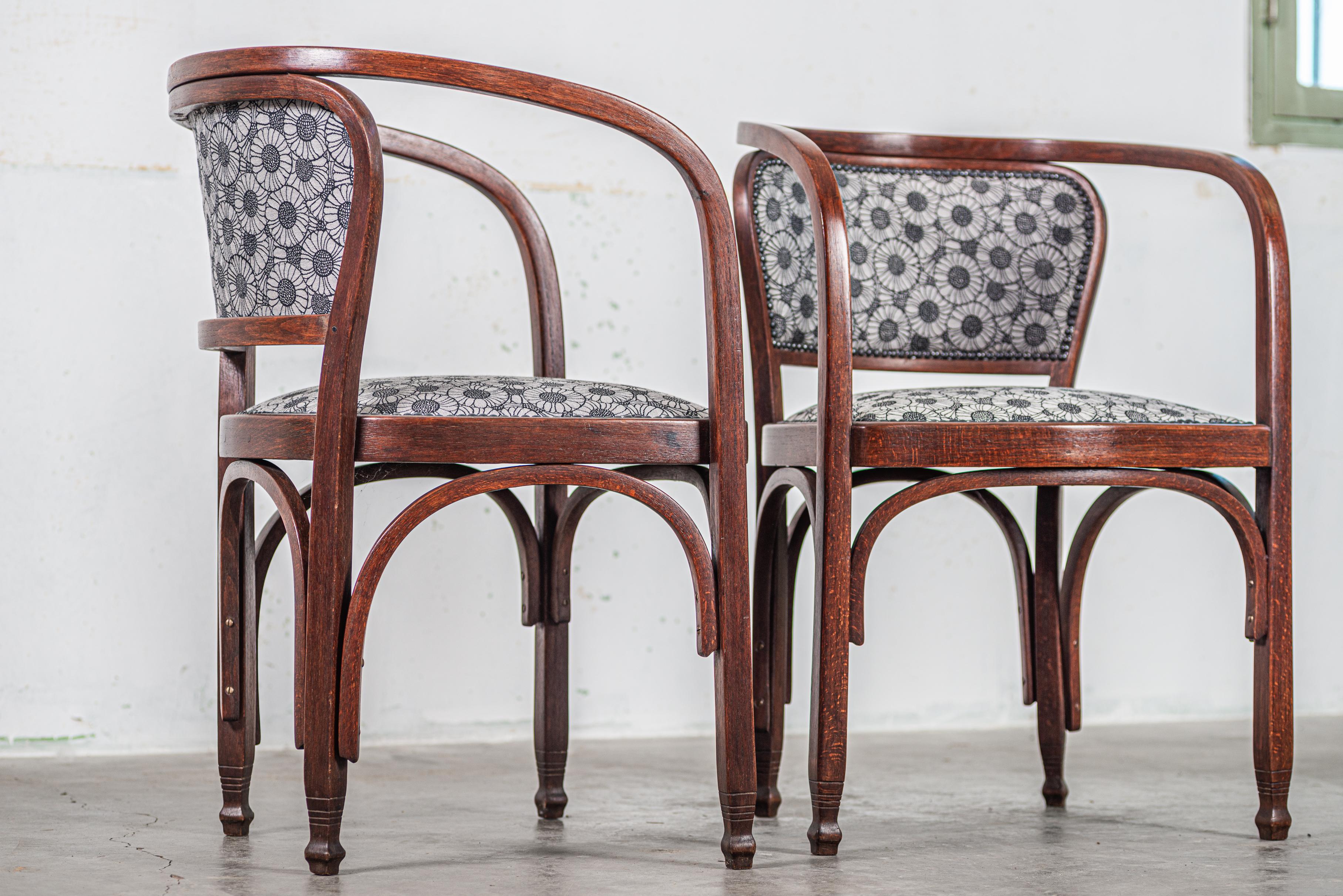 No. 715 Paire de fauteuils par Gustav Siegel pour Jacob and Josef Kohn, Vienne 19 en vente 2