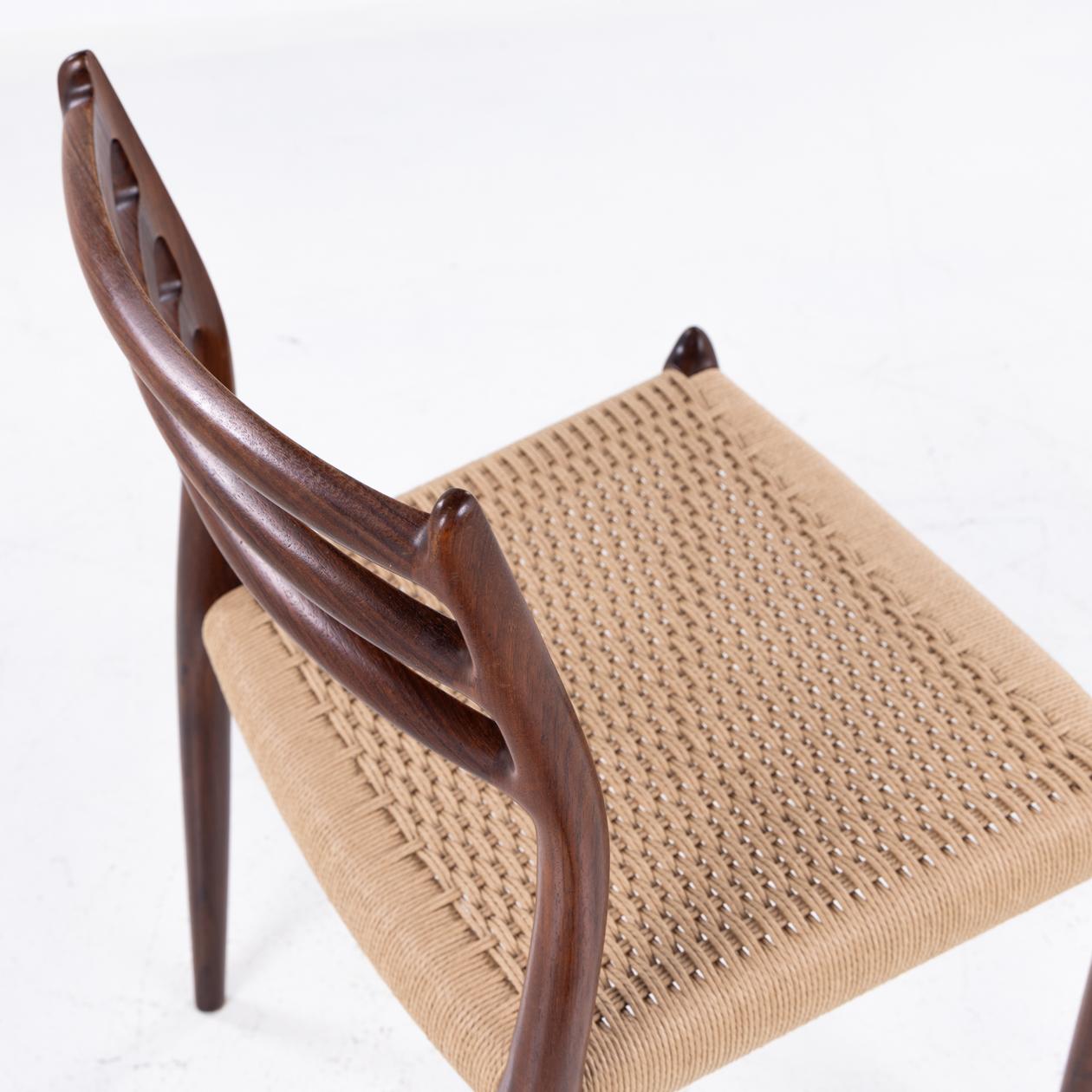 NO 78 - Set of 6 dining chairs in solid rosewood 1