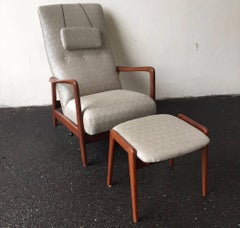Gio Ponti for Cassina Lounge Chair and Stool No. 829