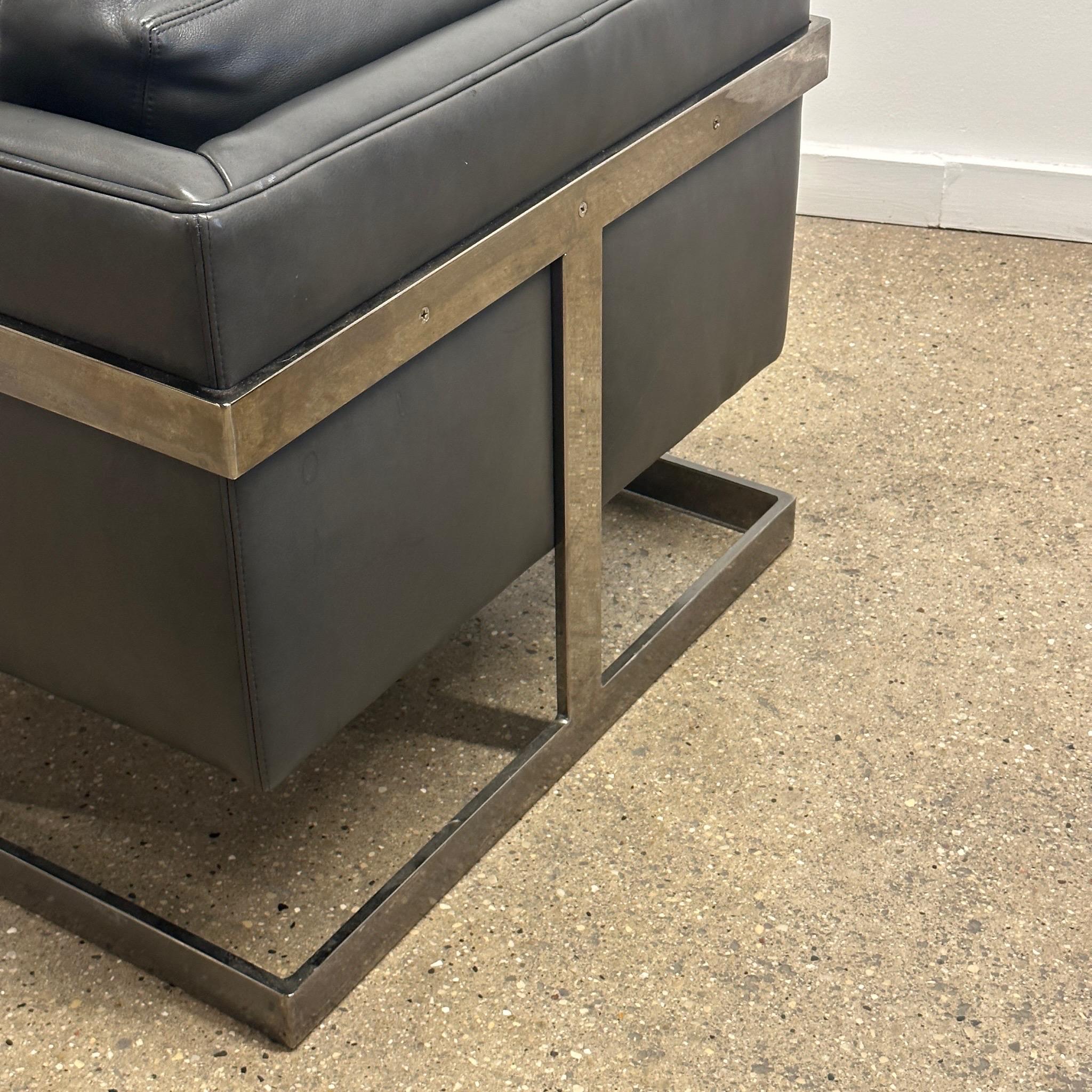 Nº 989 Silla T-Back Cube Lounge de Milo Baughman para Thayer Coggin en venta 3