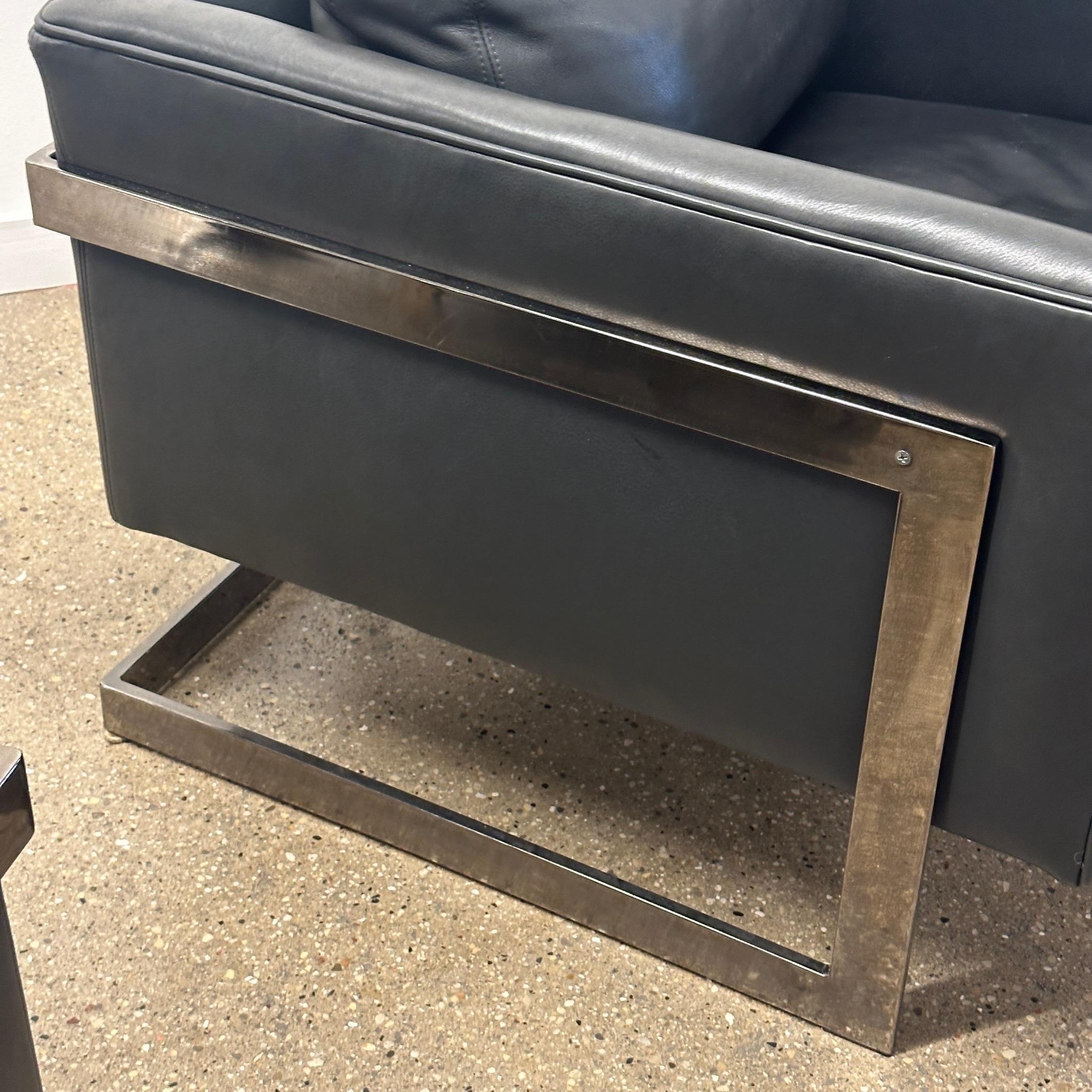 Nº 989 Silla T-Back Cube Lounge de Milo Baughman para Thayer Coggin en Bueno estado para la venta en Chicago, IL