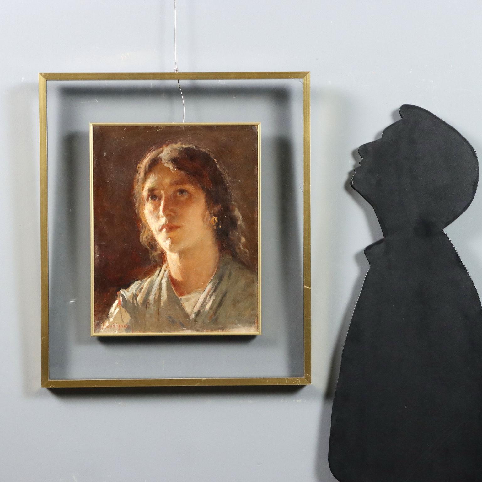 Ritratto Femminile XIX secolo (Sonstige Kunststile), Painting, von Noè Bordignon