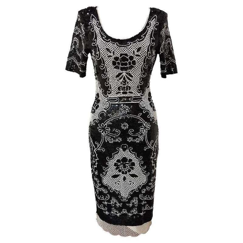 Giorgio Armani Black Label Silk Evening Dress, 1980s For Sale at ...