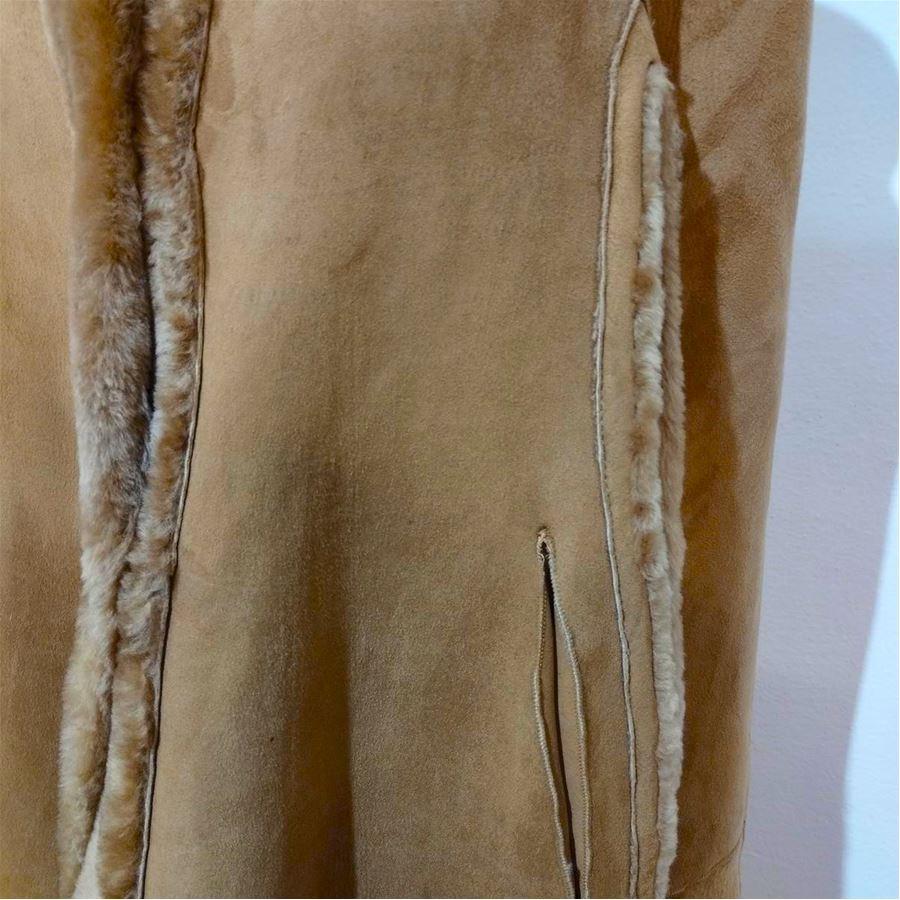 No brand Sheepskin cape size S For Sale at 1stDibs