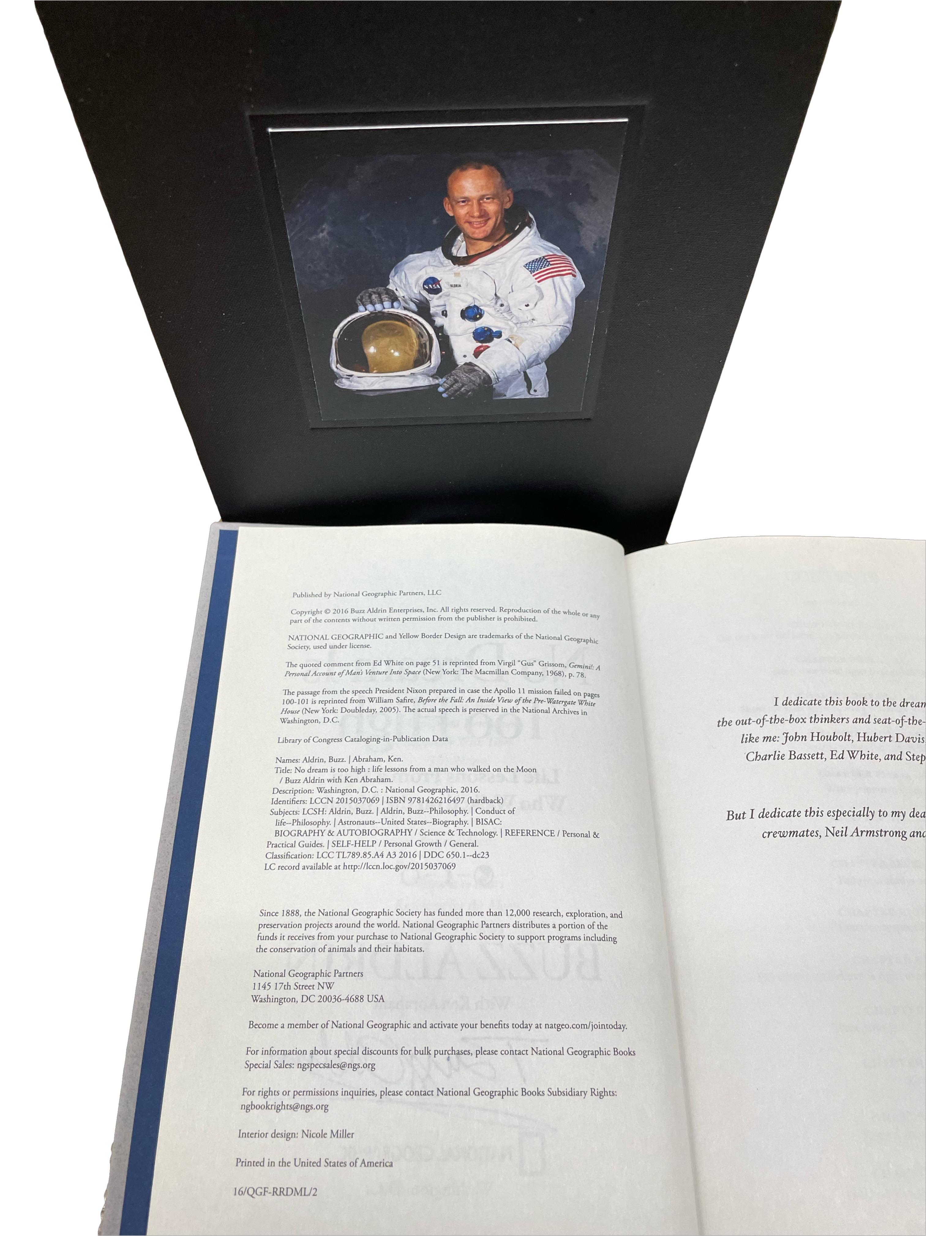 American No Dream Is Too High, Signed by Buzz Aldrin, First Edition, 2016