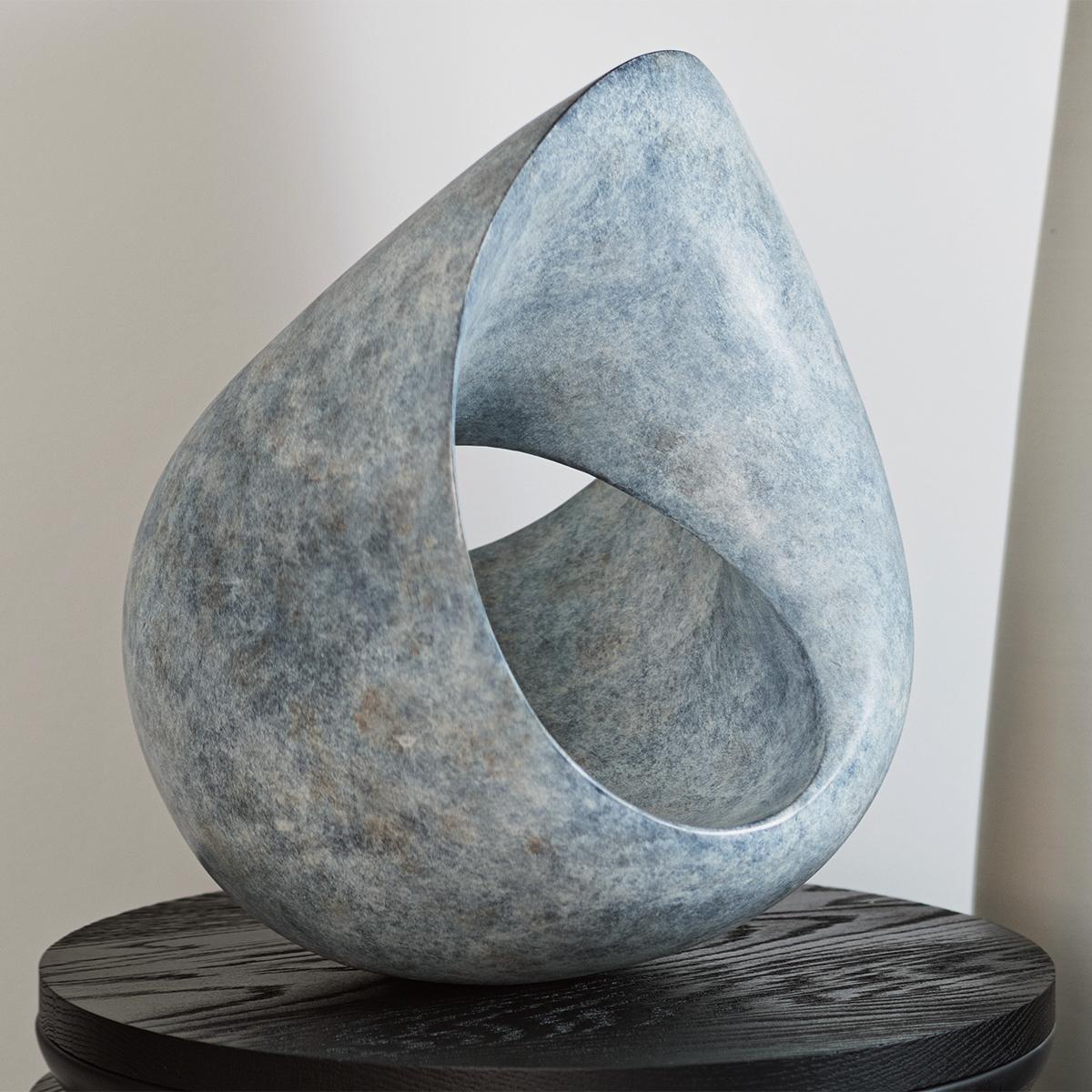 No End Blue Bronze Sculpture For Sale 1