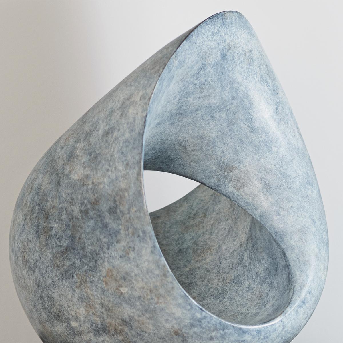 No End Blue Bronze Sculpture For Sale 2