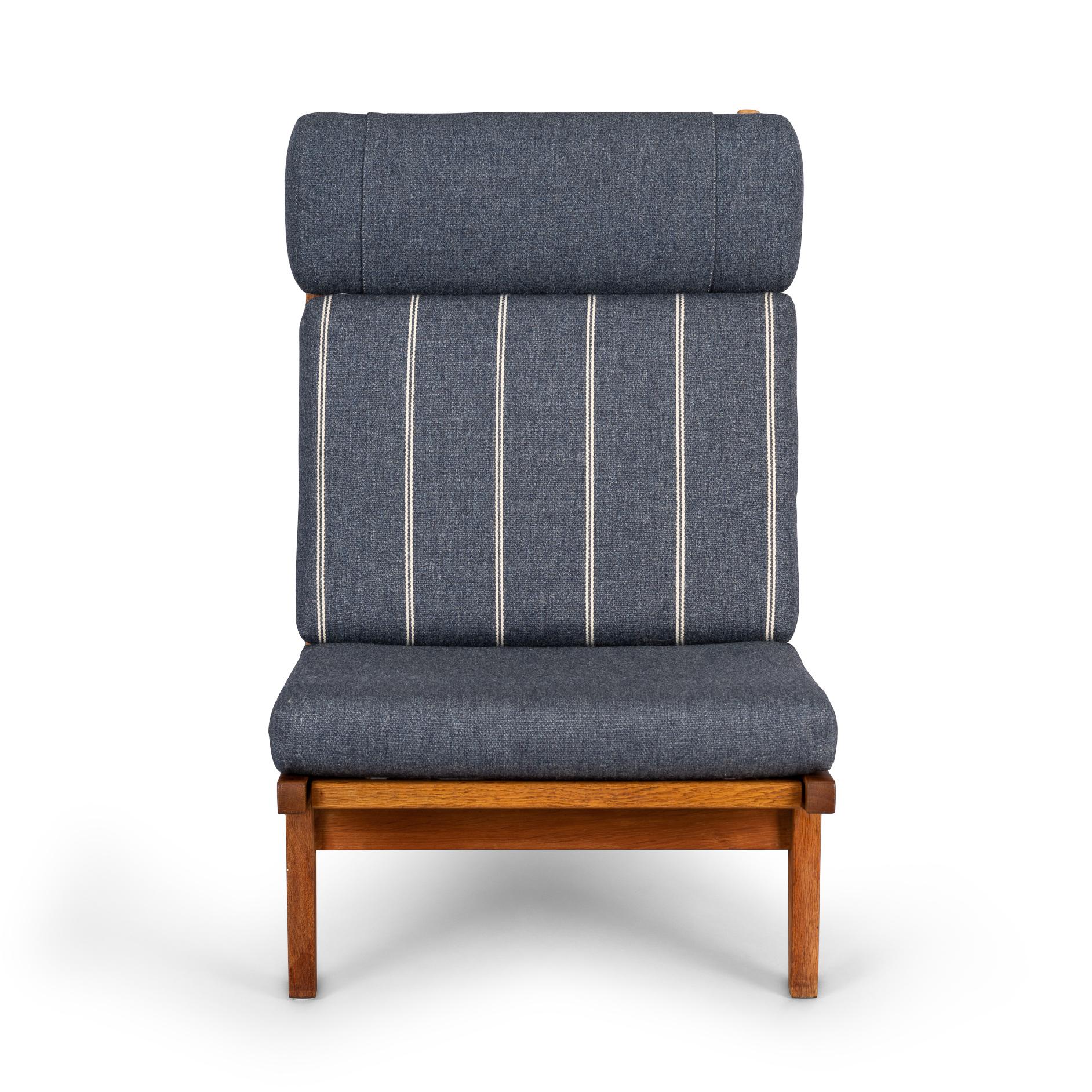 Mid-20th Century No. GE375 Gentlemen Lounge Chair by Hans J. Wegner for GETAMA, 1960s