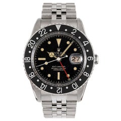 Rolex GMT Ref. #6542 avec date à roulette:: cadran doré:: "No Guard" d'occasion
