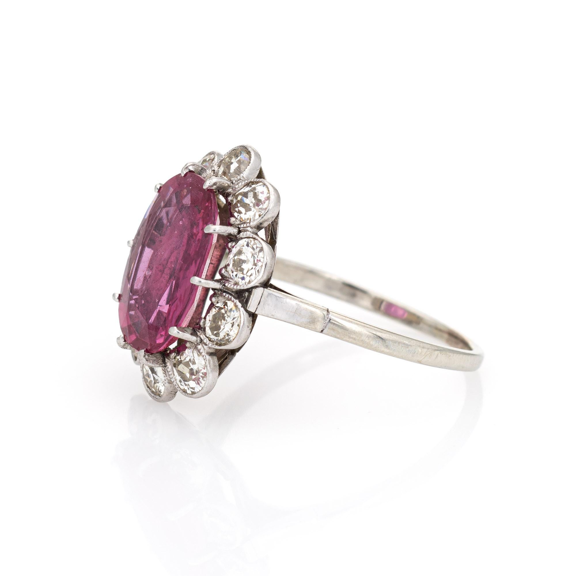 pink sapphire ring vintage