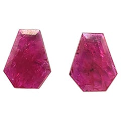 No Heat Ruby Pair 5.05 Carats for Gem Quality Earrings Cutstone Natural Gemstone