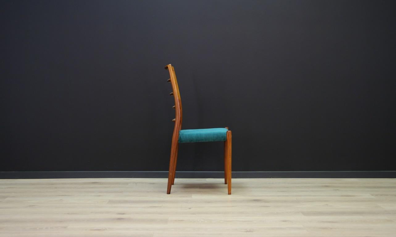 Veneer N.O Moller Chair Vintage Danish Design Green Rosewood, 1960s For Sale