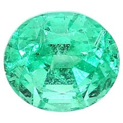 No Oil Oval Shape Loose Emerald from Russia 1.38 Carat