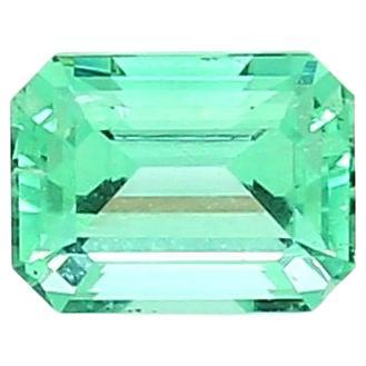 No Oil Russian Emerald Ring Gem 0.53 Carat Weight ICL Certified