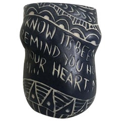 No One Ever Taught You, Carved Porcelain Cup, Carved Porcelain Cup