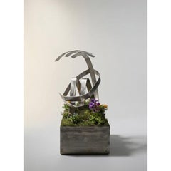 No One's Garden Statue aus unlegiertem Stahl und Ton von Metalmorphosis Studio