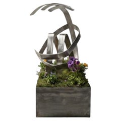 No One's Garden Statue in Mild Steel & Clay by Metalmorphosis Studio