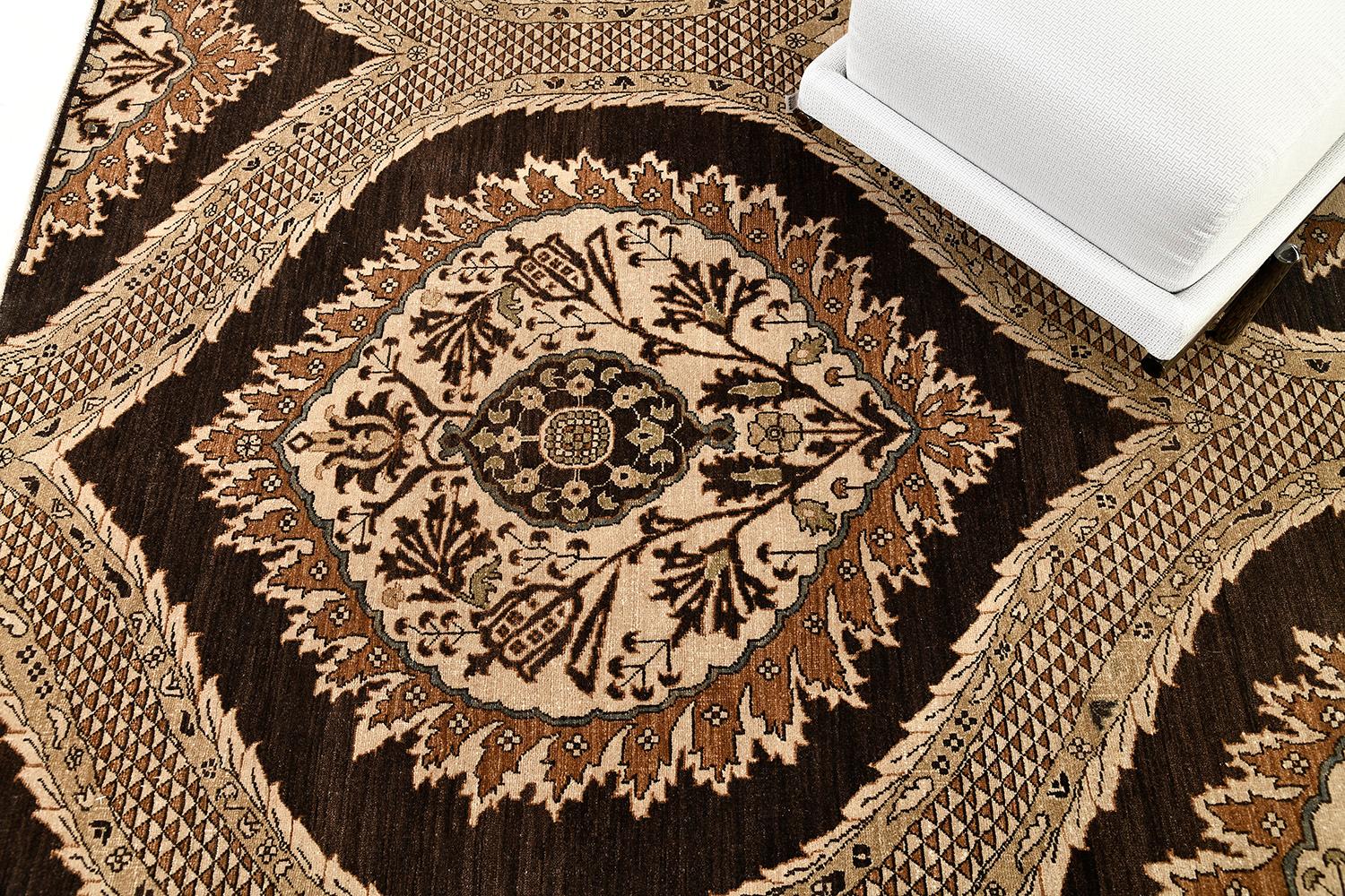 Afghan Tapis Mehraban à motif transitionnel teinté naturel en vente