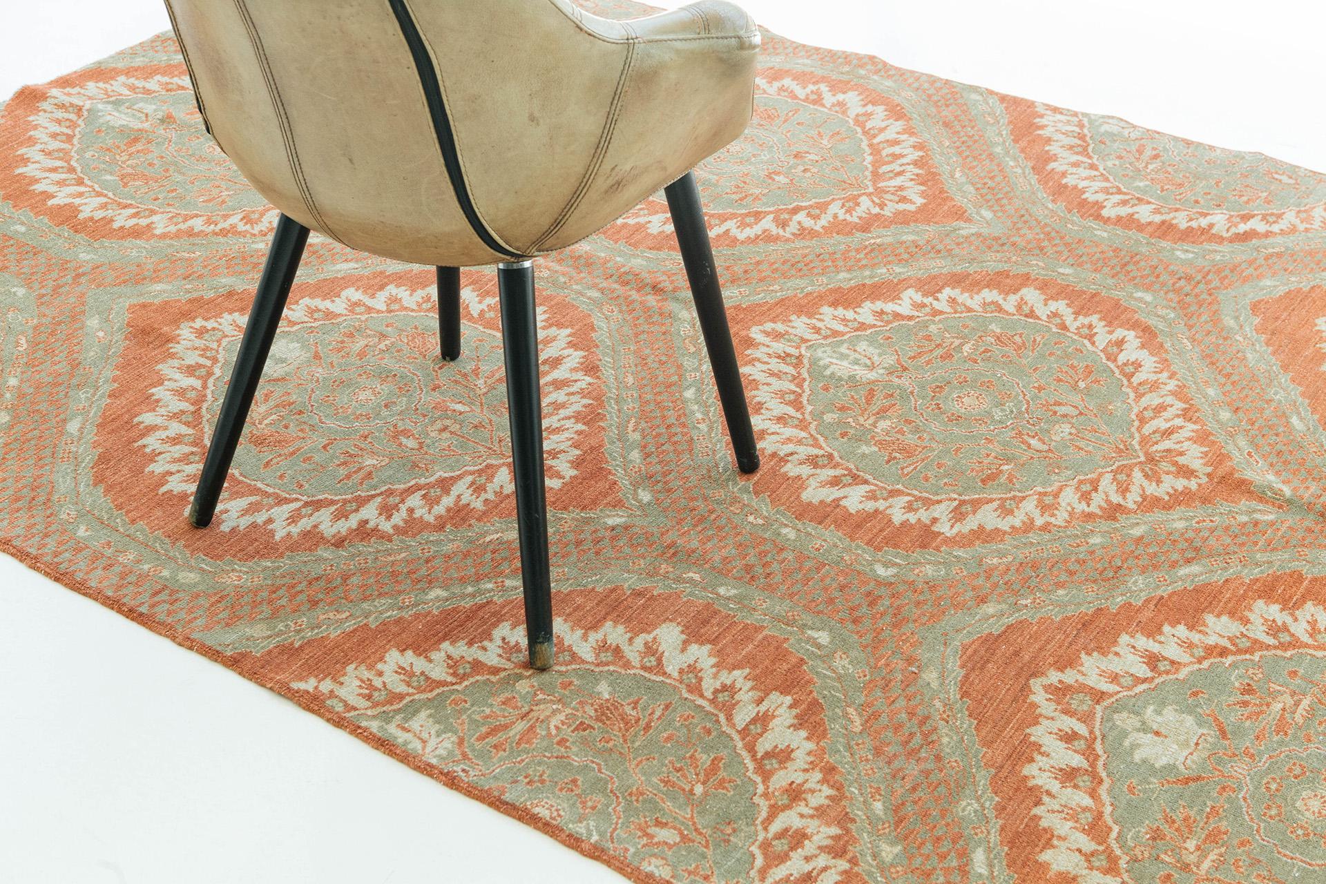 Annodato a mano Mehraban Rugs a tintura naturale in stile transitorio arte e artigianato D5207 in vendita