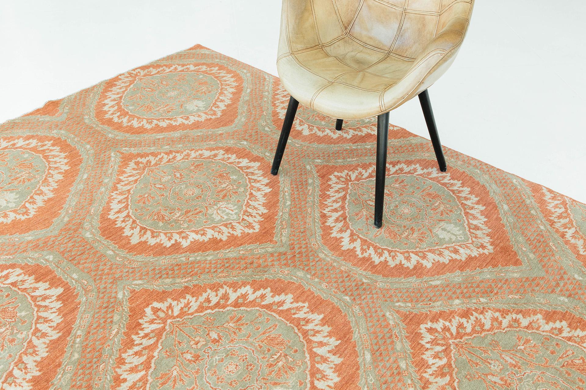 Mehraban Natural Dye Transitional Style Arts and Crafts Rug D5207 In New Condition For Sale In WEST HOLLYWOOD, CA