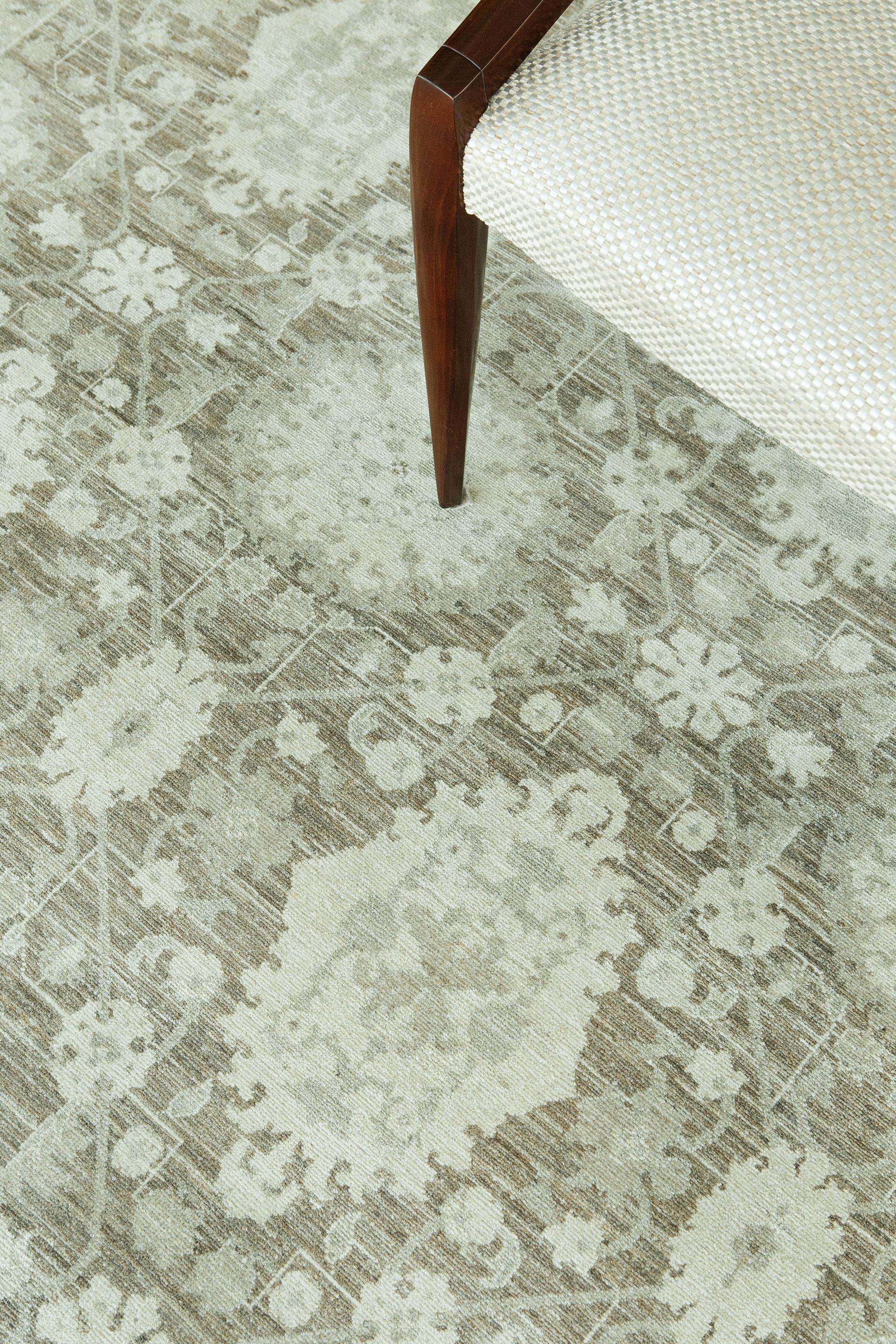 Afghan Tapis Mehraban de style néo-baroque Mahal vintage en vente