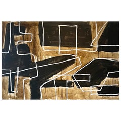 No Reason di Murray Duncan - Tecnica mista su tavola, arte moderna astratta e geometrica