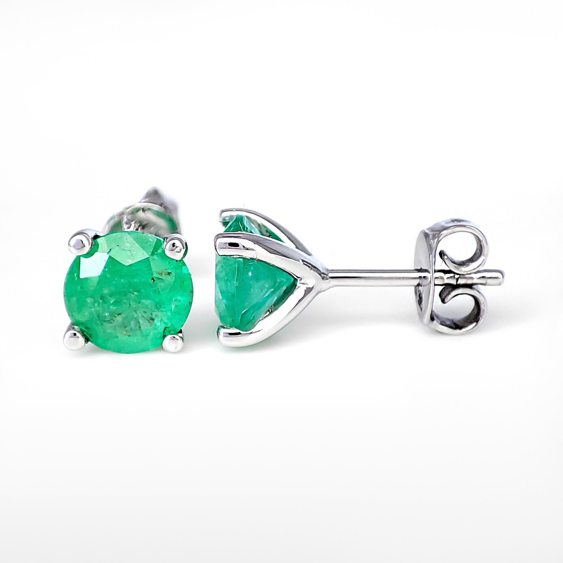antique emerald earrings