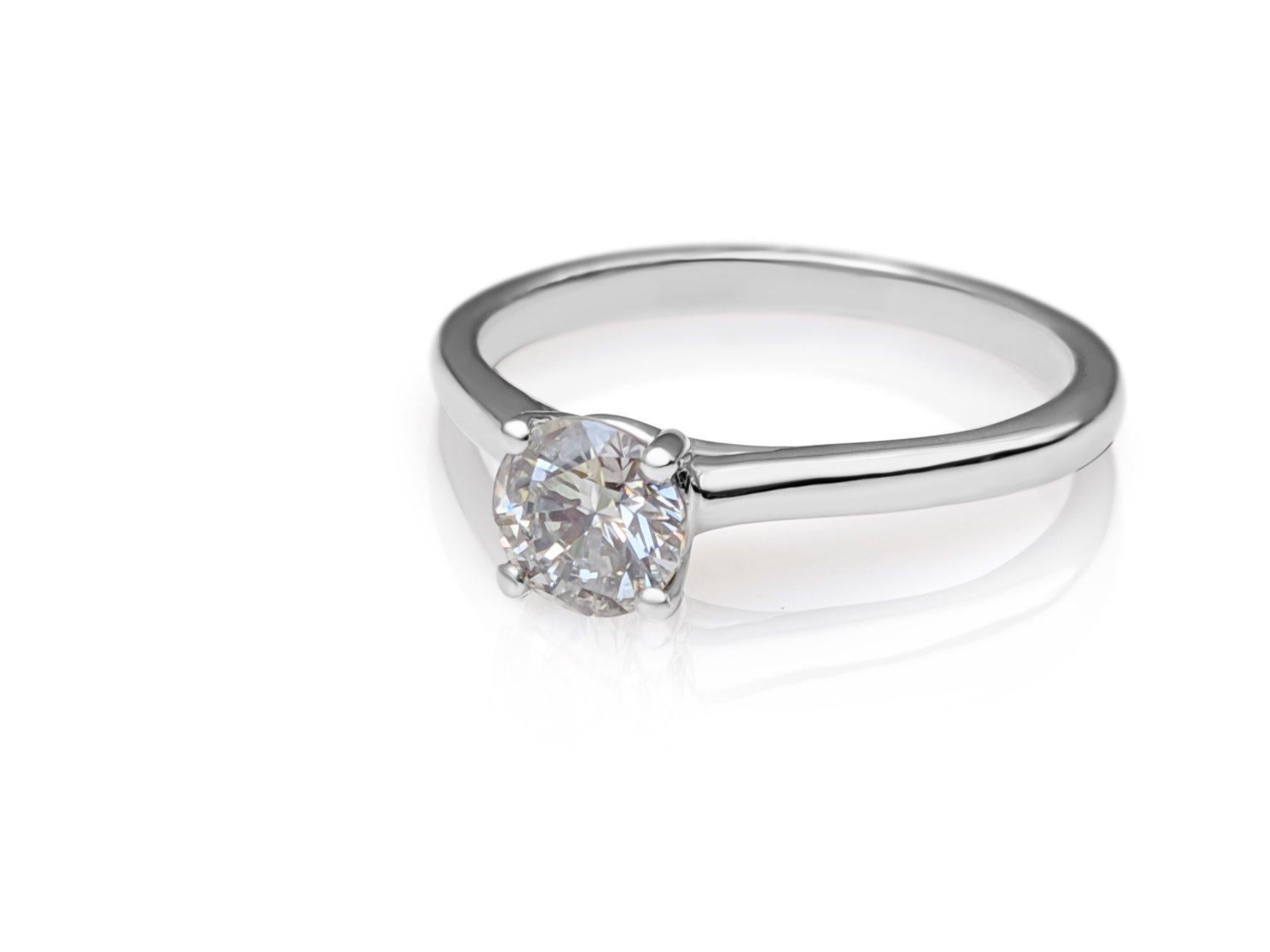 Women's $1 NO RESERVE!  0.50 Carat Diamond - 14K White Gold - Ring For Sale