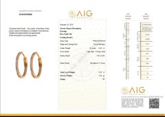 $1 NO RESERVE! 0,60 Cttw Fancy Pink Diamond - 14kt Gold - Roségold - Ohrringe