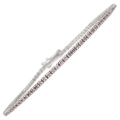 ¡SIN RESERVA! 1,06 quilates Fancy Light Pink Diamond Tenis Pulsera de oro blanco de 14 quilates