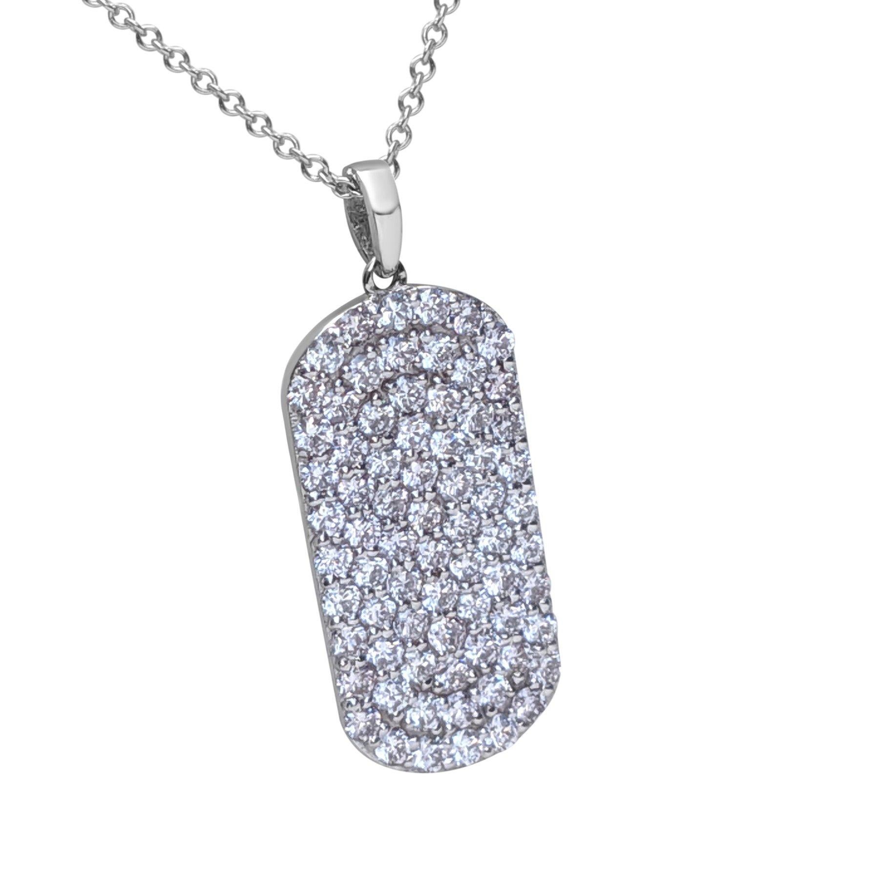 NO RESERVE! 1.10 Ct Fancy Pink Diamond 14 kt. White Gold Pendant Necklace For Sale 1