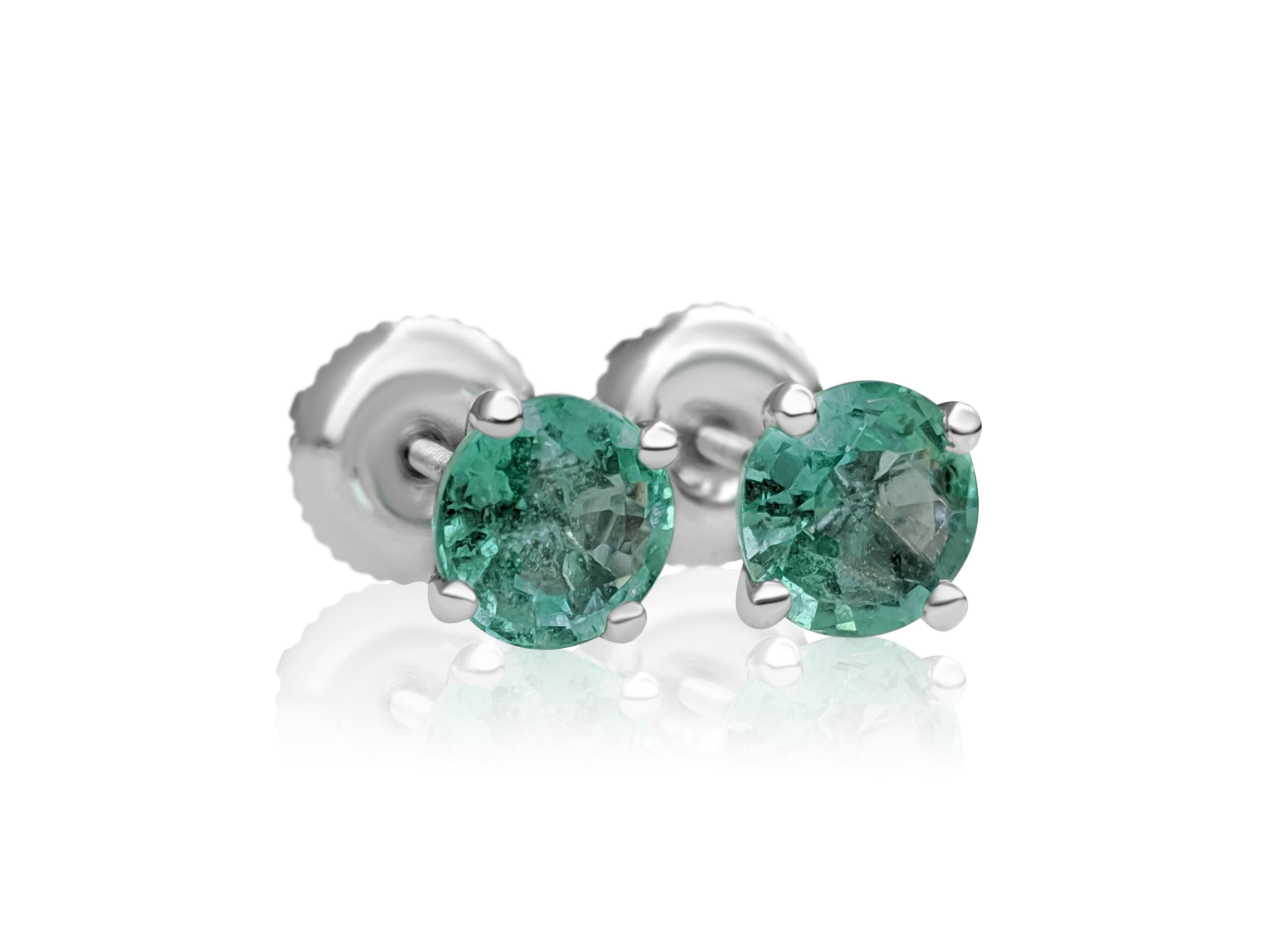 Center Stone:
___________
Natural Emeralds
Cut: Round
Carat: 1.20 tcw / 2 pieces
Color: Green

Size: 5.7 mm

VAT and TAXES:

Please be aware that your country of residence may impose customs and import duties.

Duties and Taxes are not included in