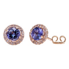 NO RESERVE! 1.47Ct Tanzanite
0.25Ct Pink Diamonds 14 kt. Rose gold Earrings NO RESERVE! 1.47Ct Tanzanite
0.25Ct Pink Diamonds 14 kt. Rose gold Earrings