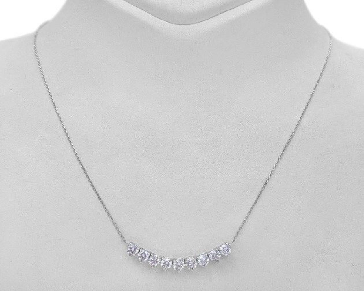 Art Deco NO RESERVE!  1.56 Carat Fancy Pink Diamonds 14K White Gold Necklace For Sale