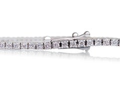 ¡SIN RESERVA! 1,78 quilates Fancy Light Pink Diamond Tenis Pulsera de oro blanco de 14 quilates