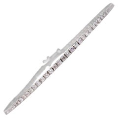 KEIN RESERVE! 1,78 Ct Fancy Light Pink Diamond Tennis 14K Weißgold Armband