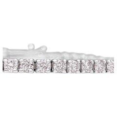 NO RESERVE! 1.85Ct Pink Diamond Tennis Riviera - 14 kt. White gold - Bracelet NO RESERVE! 1.85Ct Pink Diamond Tennis Riviera - 14 kt. White gold - Bracelet