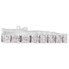 NO RESERVE! 1.85Ct Pink Diamond Tennis Riviera - 14 kt. White gold - Bracelet