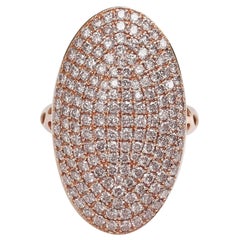 NO RESERVE! 2.25 Carat Fancy Pink Diamond Dome - 14 kt. Pink gold - Ring