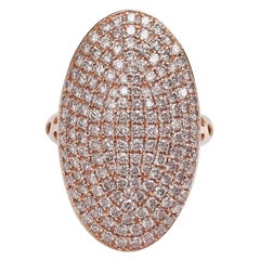 KEIN RESERVE! 2,25 Karat Fancy Pink Diamond Dome - 14 kt. Ring aus Roségold
