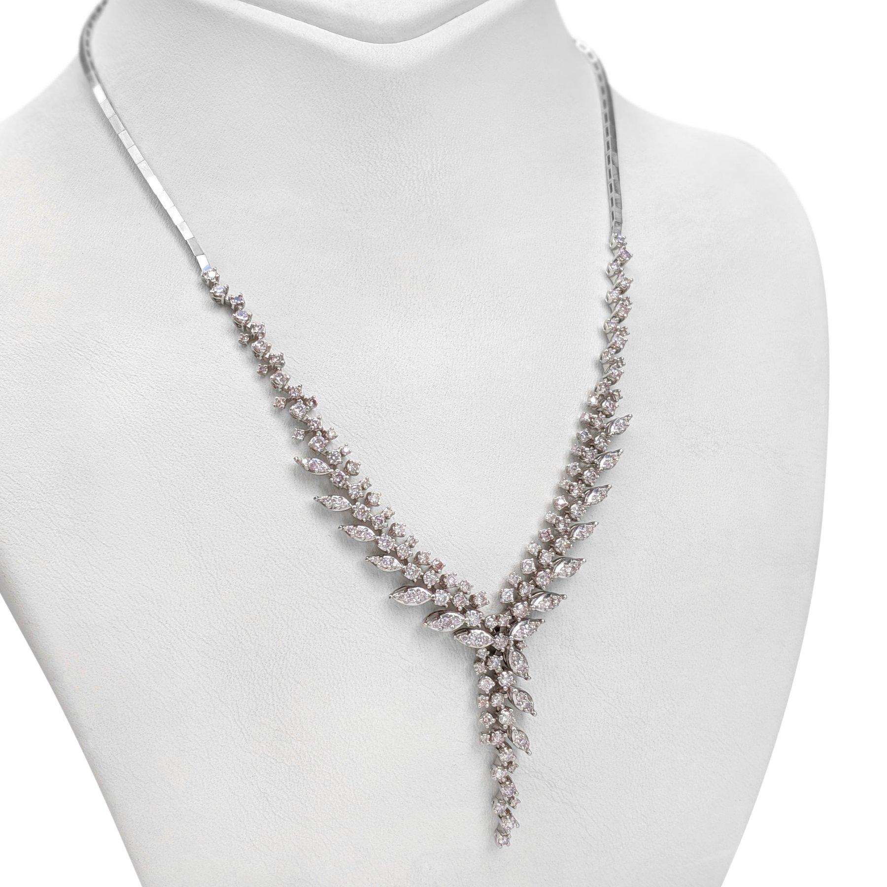 NESSUNA RISERVA! - 2.45Ct Fancy Pink Diamond 14 kt. Collana con ciondolo in oro bianco in vendita 2