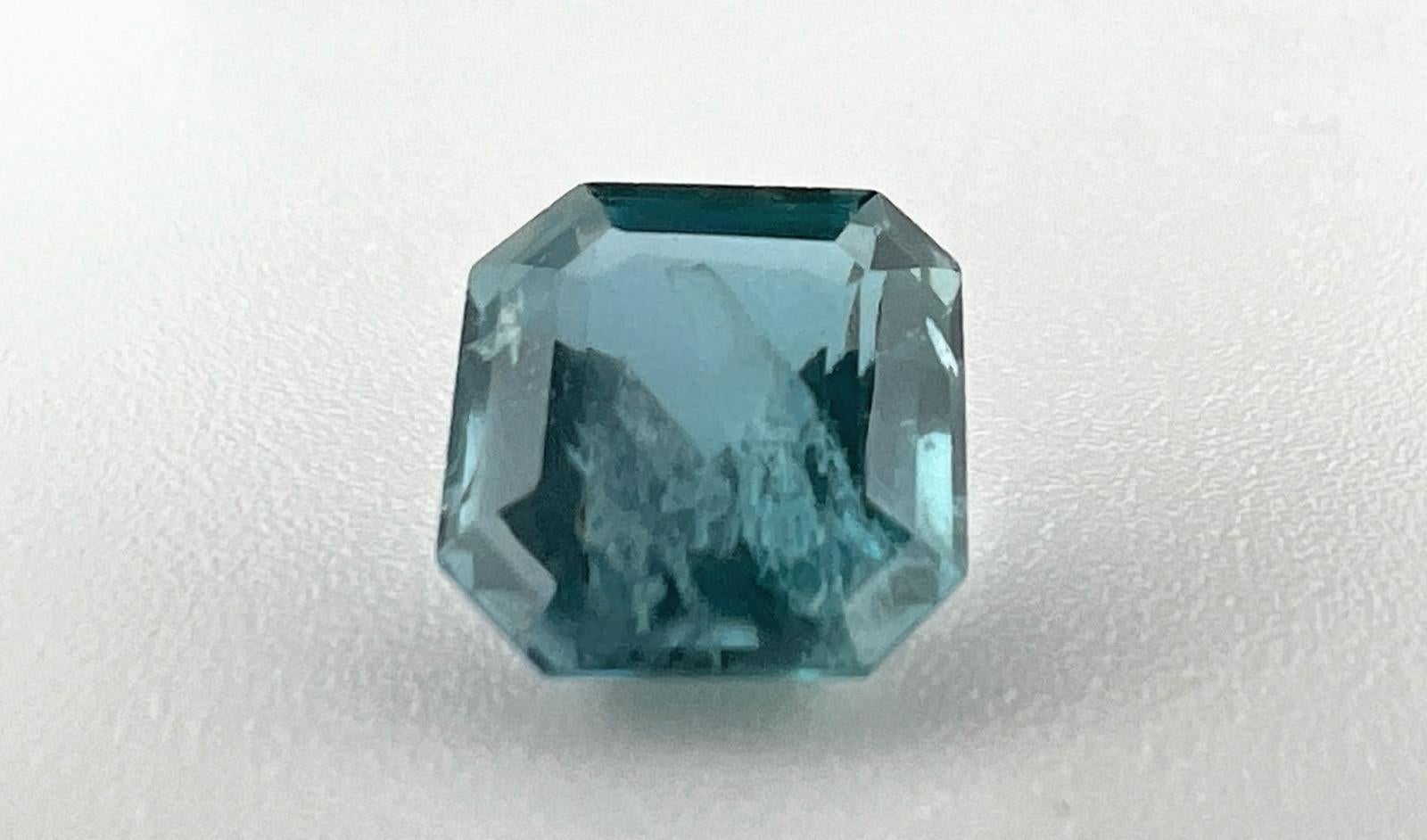 Artisan NO RESERVE 3.05ct NON-OILED Natural Blue Green EMERALD Gemstone For Sale