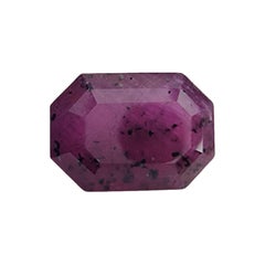 4,285ct RUBÍ NATURAL  Piedra suelta de talla octogonal
