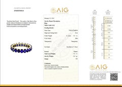 NO RESERVE! 5.22Ct Sapphire Eternity Band - Sapphire - 14kt Yellow gold - Ring