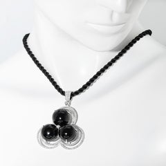 NO RESERVE - 64.25ctw Diamond & Quartz 18K White Gold Pendant Neckalce