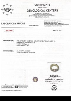 $1 No Reserve! 8.25cttw Natural Spinel Eternity Band, 14 Karat Yellow Gold Ring