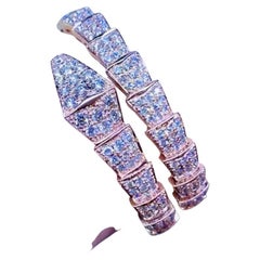 NO RESERVE!! Amazing snake bracelet with Ct 9 of diamonds