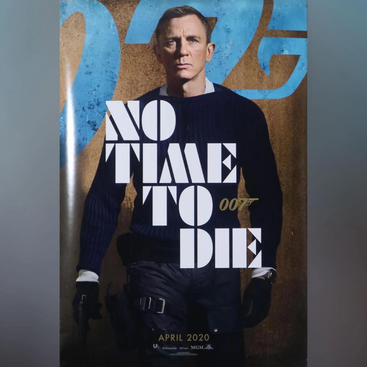 Non c'è tempo per morire (2020)
Foglio unico originale (27 X 40 pollici)

Foglio unico del 2 aprile Advance UK. A causa del virus corona, il lancio di questo film è stato ritardato e quindi questo poster (con la data di apertura del 2 aprile) è